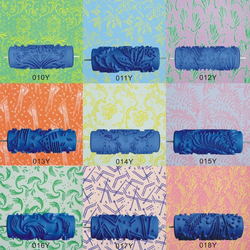 5" Embossed Paint Roller Sleeve Wall Texture Stencil Brush Pattern Decor qiang 5" Embossed Paint Roller Sleeve Wall Texture Stencil Brush Pattern Decor qiang