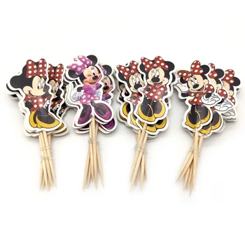 24PCS Baby Shower Party Decorate Girls Kids Favors Happy Birthday Cupcake Toppers With Sticks Dance Minnie Design Cake Topper
24PCS Baby Shower Party Decorate Girls Kids Favors Happy Birthday Cupcake Toppers With Sticks Dance Minnie Design Cake Topper