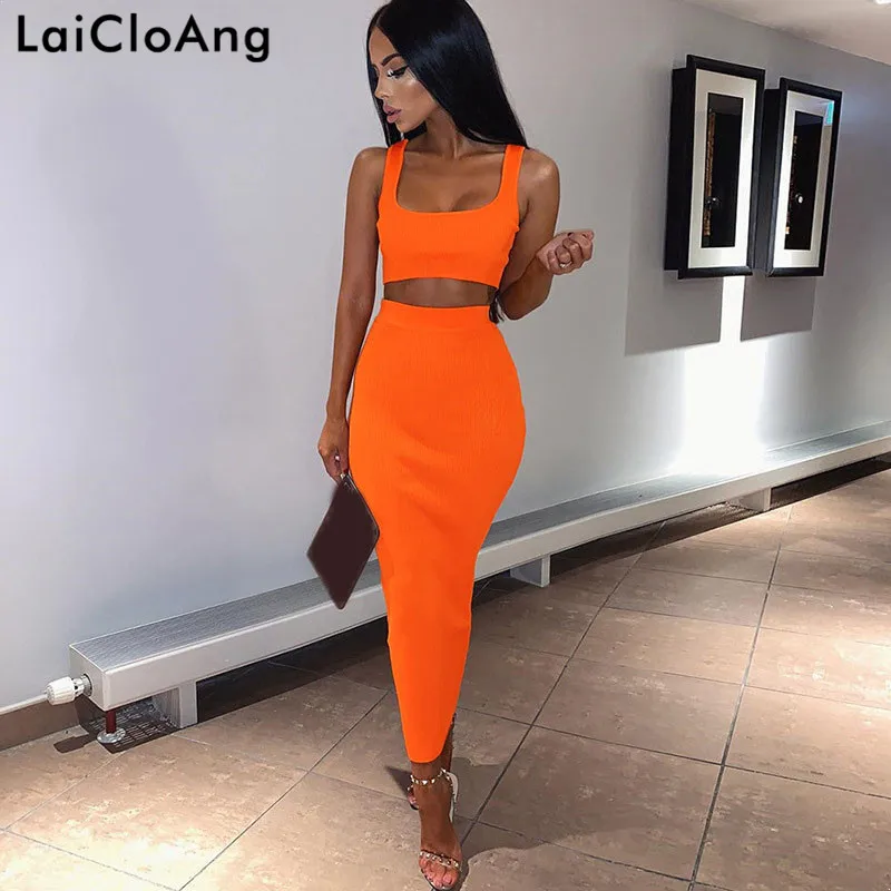 LaiCloAng Ribbed Sleeveless Summer Bodycon Dress U Collar Slim Sexy Two Piece Set Dress Women Beach Casual Women Dress 2019
LaiCloAng Ribbed Sleeveless Summer Bodycon Dress U Collar Slim Sexy Two Piece Set Dress Women Beach Casual Women Dress 2019