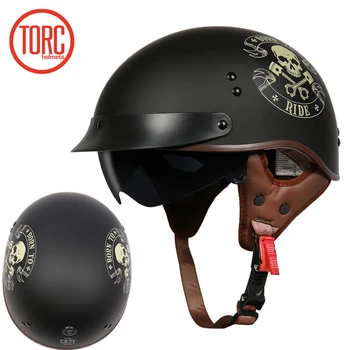 TORC T55 motorcycle helmet vintage helmet retro scooter half helmet with inner visor lens casco moto DOT capacete
TORC T55 motorcycle helmet vintage helmet retro scooter half helmet with inner visor lens casco moto DOT capacete