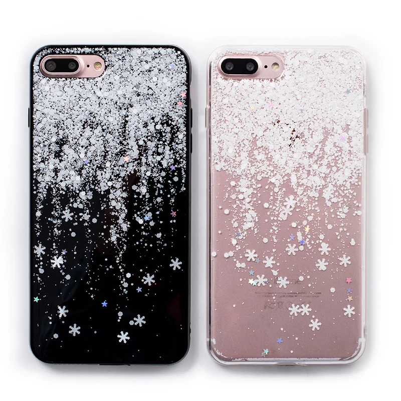 Shiny snowflakes glitter phone Cases For iphone X 7 8 7/8Plus Bling Sequins silicon case for iphone 6 6s 6Plus back cover
Shiny snowflakes glitter phone Cases For iphone X 7 8 7/8Plus Bling Sequins silicon case for iphone 6 6s 6Plus back cover