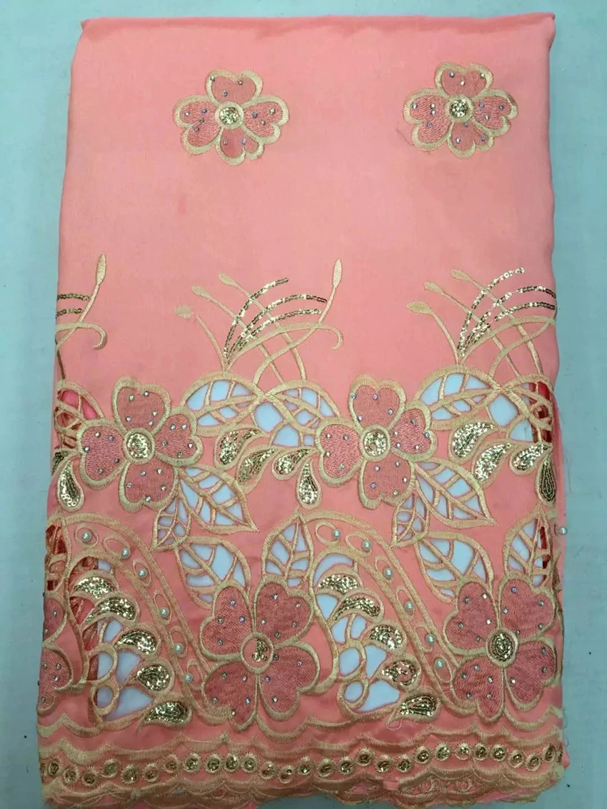 African george fabric 5yards silk velvet 2yards French net lace sets pink sequins mesh embroidery with stones for making dress
African george fabric 5yards silk velvet 2yards French net lace sets pink sequins mesh embroidery with stones for making dress