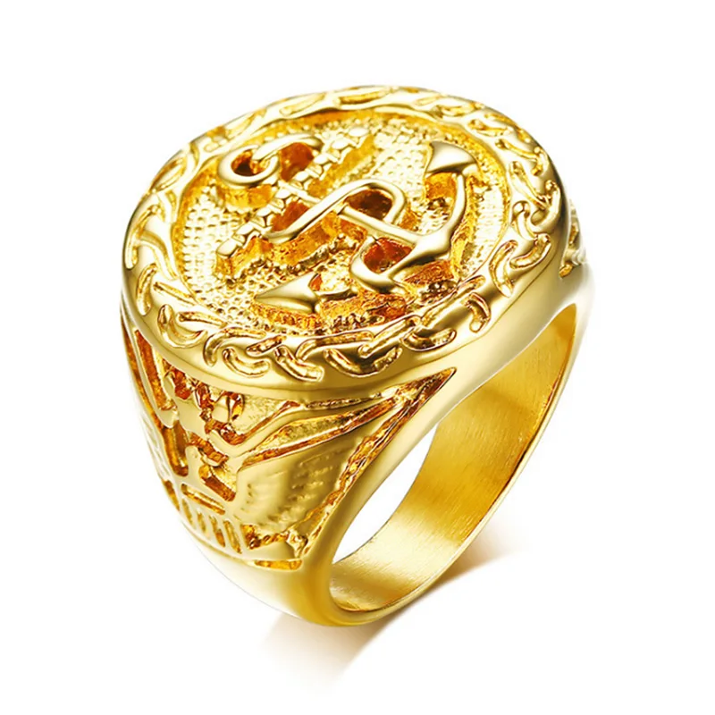 Punk Biker Anchor Signet Ring for Men Gold Tone Stainless Steel Luxury Ring Vintage Male Finger Jewelry Accessories Bagues Homme
Punk Biker Anchor Signet Ring for Men Gold Tone Stainless Steel Luxury Ring Vintage Male Finger Jewelry Accessories Bagues Homme