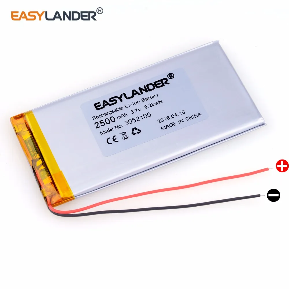 3952100 3 7 V 2500mAh литий-полимерный литий-ионный аккумулятор для Bluetooth ноутбука