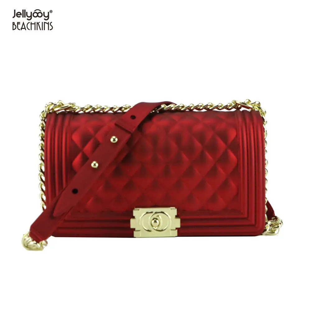 Matte Jelly Bag The new frosted matte jelly BaoLing lattice chain single shoulder bag
Matte Jelly Bag The new frosted matte jelly BaoLing lattice chain single shoulder bag