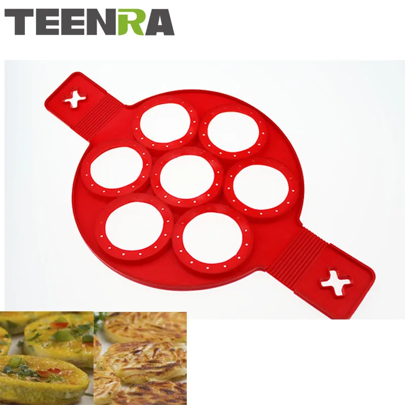 1PCS Red Silicone Non-stick Pancake Ring Kitchen Egg Mold Egg Ring Maker Fantastic Silicone Pancake Maker Kitchen Tools
1PCS Red Silicone Non-stick Pancake Ring Kitchen Egg Mold Egg Ring Maker Fantastic Silicone Pancake Maker Kitchen Tools