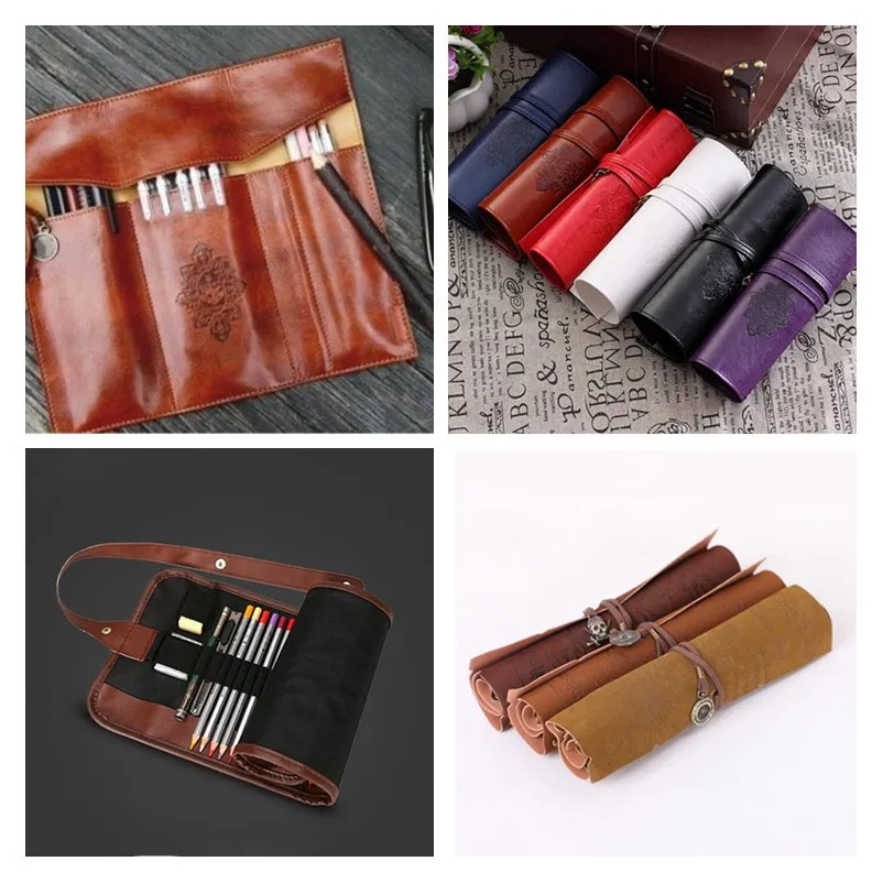 Peerless Vintage Retro Pencil Cases Luxury Roll Leather PU Pen Bag Pouch For Stationery School Supplies Make Up Cosmetic Bag
Peerless Vintage Retro Pencil Cases Luxury Roll Leather PU Pen Bag Pouch For Stationery School Supplies Make Up Cosmetic Bag