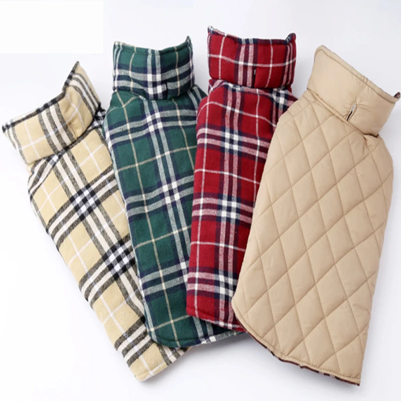 Waterproof Reversible Dog Jacket Designer Warm Plaid Winter Dog Coats Pet Clothes Elastic Small to Large Dog Clothes Winter
Waterproof Reversible Dog Jacket Designer Warm Plaid Winter Dog Coats Pet Clothes Elastic Small to Large Dog Clothes Winter