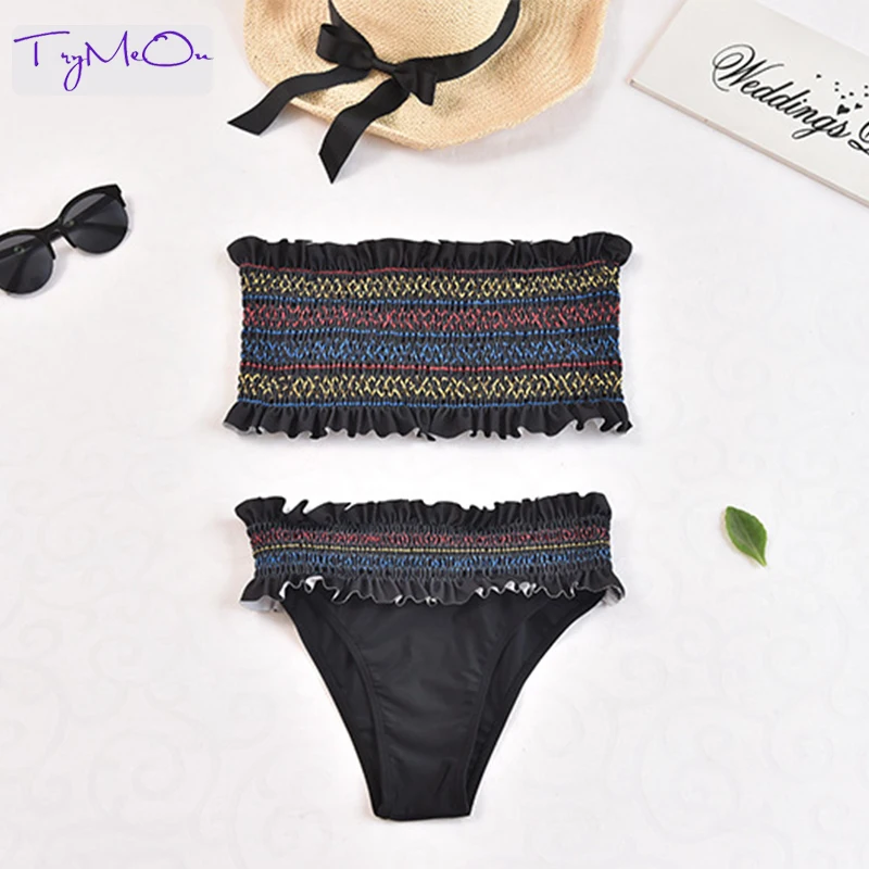 TryMeOn Tube Top Bathing Suit Embroidery Bikini Women Swimwear Bohemian Style Push Up Swimsuit Bikinis Sets
TryMeOn Tube Top Bathing Suit Embroidery Bikini Women Swimwear Bohemian Style Push Up Swimsuit Bikinis Sets