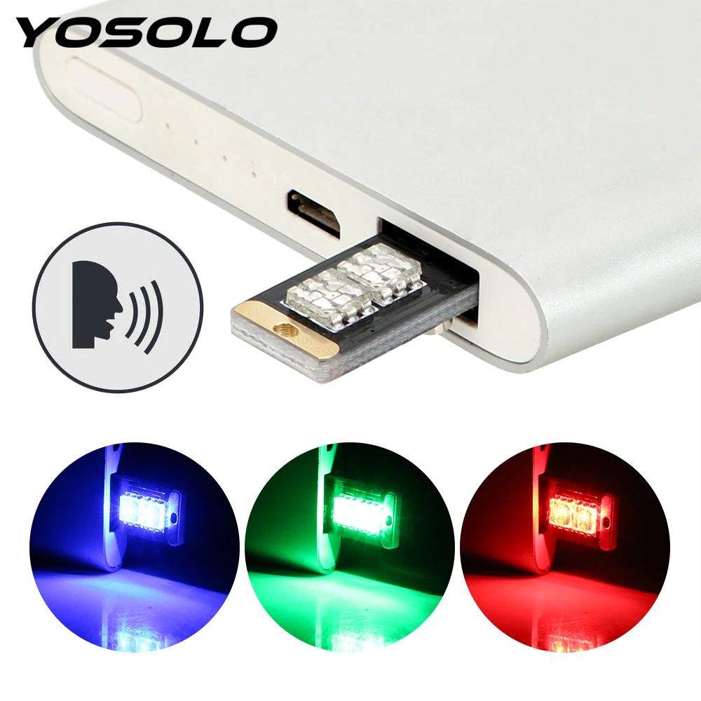 YOSOLO USB Car LED Atmosphere Light 3 Colors Touch and Sound Control RGB Music Rhythm Light Car interior decoration
YOSOLO USB Car LED Atmosphere Light 3 Colors Touch and Sound Control RGB Music Rhythm Light Car interior decoration