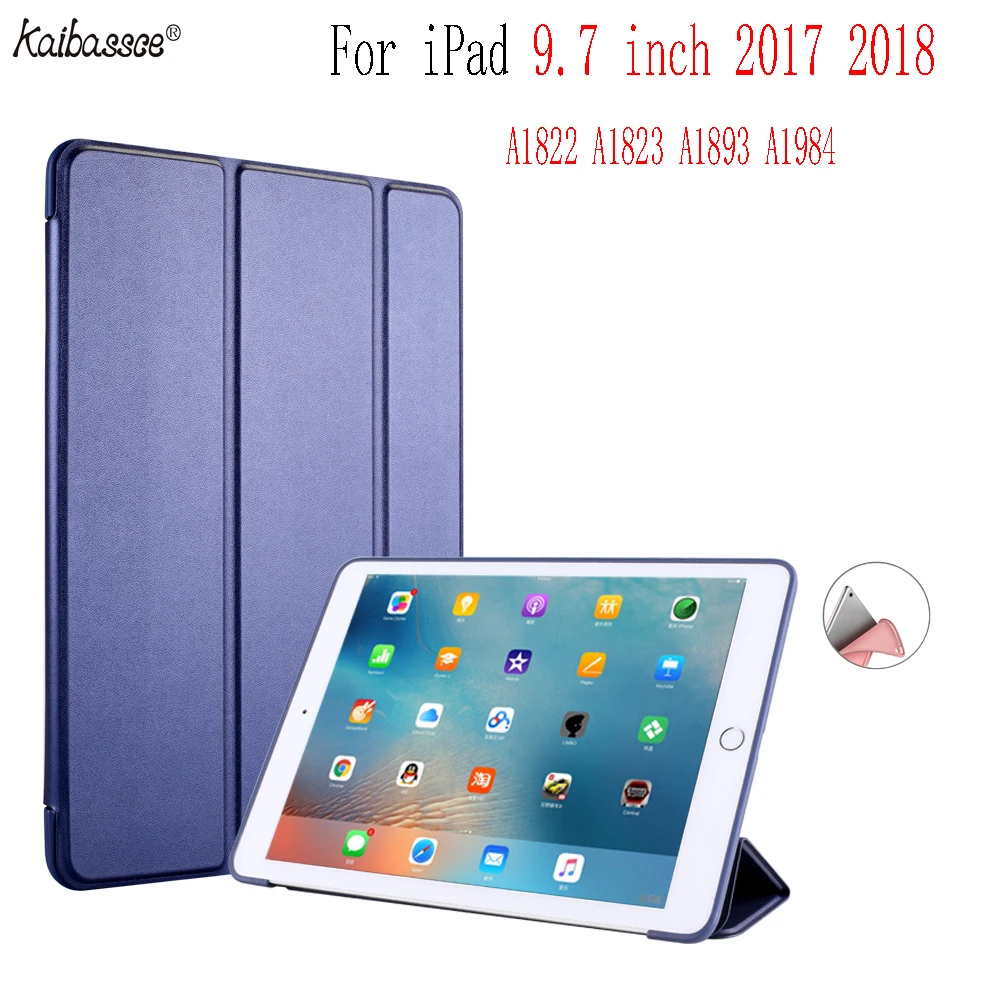 KAIBASSCE Tablet Case Flap Smart Sleep Silicone Back Case Cover for New iPad 9.7 inch 2017 2018 A1822 A1823 A1893 A1954
KAIBASSCE Tablet Case Flap Smart Sleep Silicone Back Case Cover for New iPad 9.7 inch 2017 2018 A1822 A1823 A1893 A1954