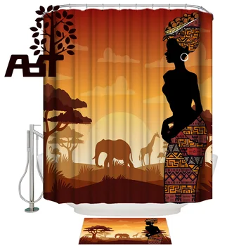 Art Store Ethnic Wind African Natural Giraffe Elephant Forest Bathroom Accessory Sets 2 Piece Bathroom Set Shower Curtain Sets
Art Store Ethnic Wind African Natural Giraffe Elephant Forest Bathroom Accessory Sets 2 Piece Bathroom Set Shower Curtain Sets