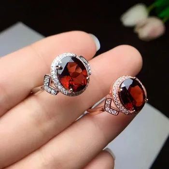 SHILOVEM 925 silver real natural red garnet rings open trendy party wholesale Fine women 8*10 gift new plant cj081001ags
SHILOVEM 925 silver real natural red garnet rings open trendy party wholesale Fine women 8*10 gift new plant cj081001ags