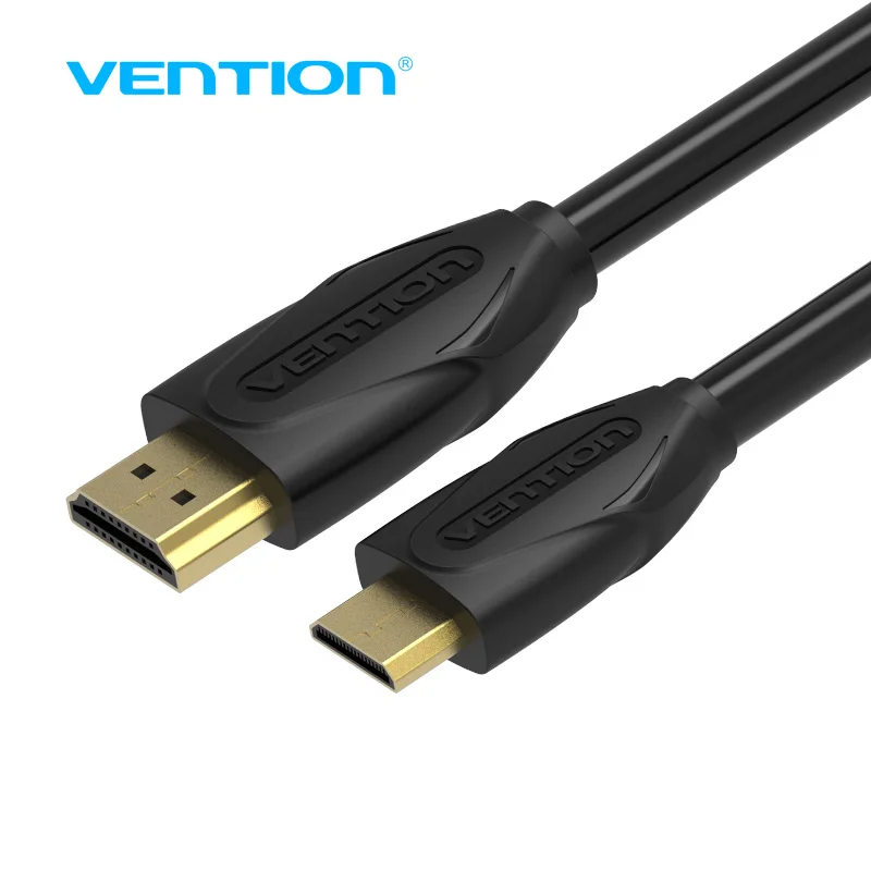 

Vention Mini HDMI to HDMI Cable Gold Plated 1.4V 1080P Mini HDMI Cable 1m 1.5m 2m 3m For Tablet Camcorder MP4 DVD HDMI Cable