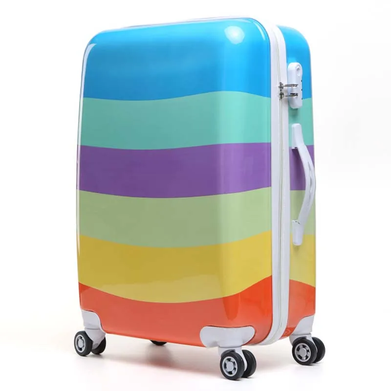 LeTrend Color stripe pattern Rolling Luggage Spinner 24 inch Suitcase Wheels 20 inch Women Carry on Trolley Travel Bag Trunk
LeTrend Color stripe pattern Rolling Luggage Spinner 24 inch Suitcase Wheels 20 inch Women Carry on Trolley Travel Bag Trunk