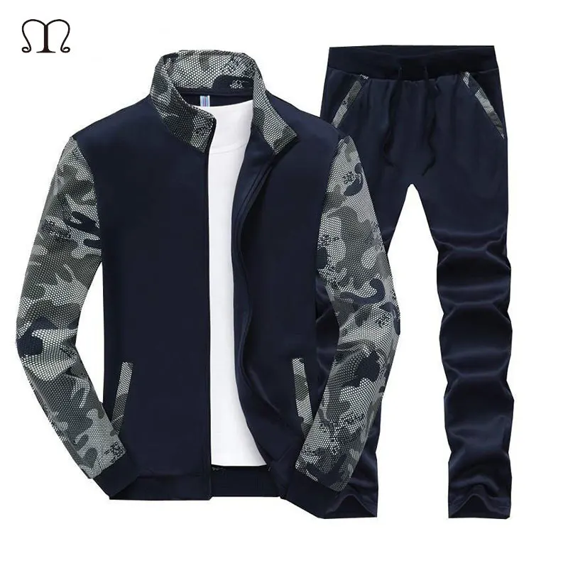 Camouflage Tracksuit Men Set Long Sleeved Men's Sportwear Suit Sweatshirts Slim Fit Zipper Jacket and Pant Tracksuits Suits Mens
Camouflage Tracksuit Men Set Long Sleeved Men's Sportwear Suit Sweatshirts Slim Fit Zipper Jacket and Pant Tracksuits Suits Mens