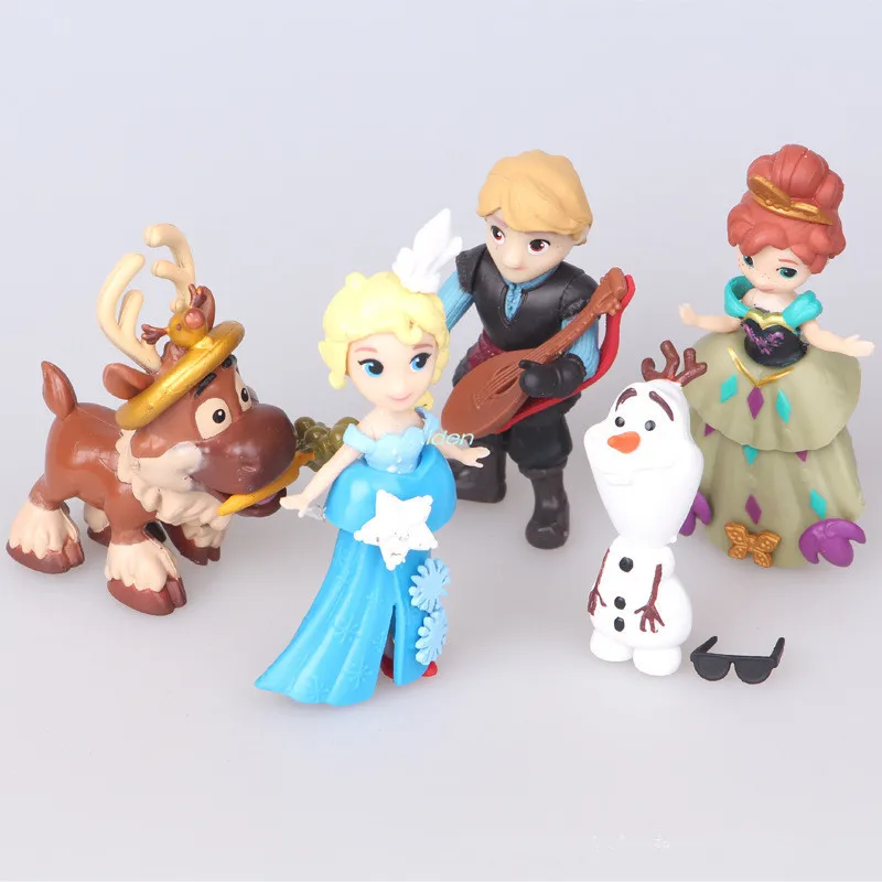 6Pcs/set Princess Elsa Anna Kristoff Olaf Hans Decoration Birthday Gift PVC Action Figure Collectible Model Toy OPP 8-16CM B2224
6Pcs/set Princess Elsa Anna Kristoff Olaf Hans Decoration Birthday Gift PVC Action Figure Collectible Model Toy OPP 8-16CM B2224