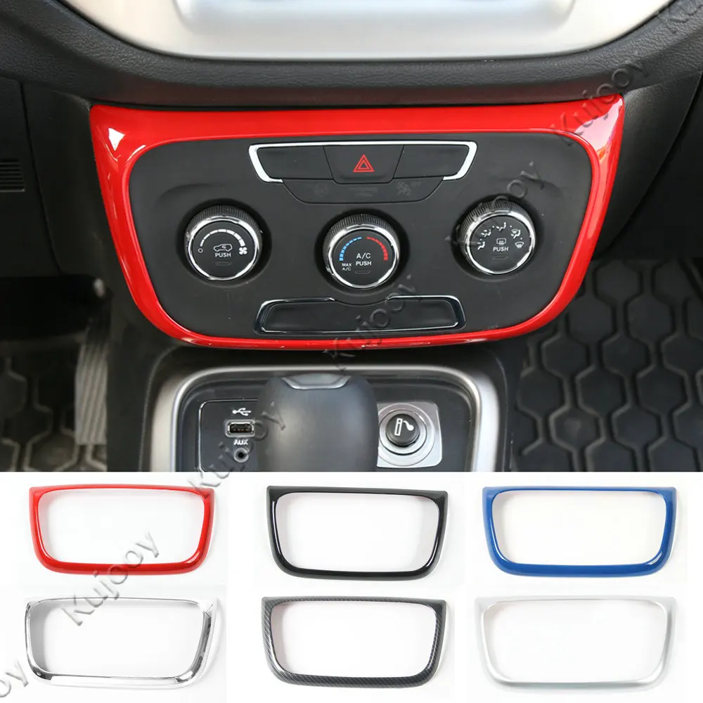 Red/ Black/ Silver For Jeep Compass 2017+ 1PC ABS Interior Car Air Condition Button Switch Bezel Panel Frame Cover Trim Sticker
Red/ Black/ Silver For Jeep Compass 2017+ 1PC ABS Interior Car Air Condition Button Switch Bezel Panel Frame Cover Trim Sticker