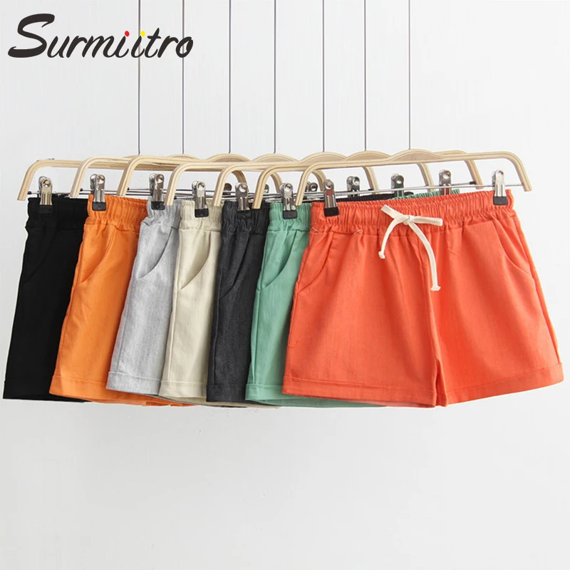 Surmiitro Colorful Linen Summer Hot Pants Women 2019 Fashion Korean Ladies Short Pants Female Shorts
Surmiitro Colorful Linen Summer Hot Pants Women 2019 Fashion Korean Ladies Short Pants Female Shorts