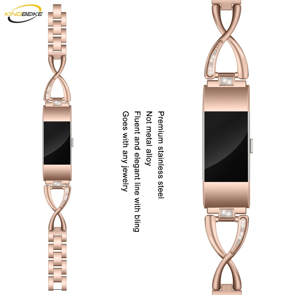 KINGBEIKE Stainless Steel Watchbands For Fitbit Charge 2 Smart Watches Metal Wrist Strap Bracelet Elegant Replacement Band
KINGBEIKE Stainless Steel Watchbands For Fitbit Charge 2 Smart Watches Metal Wrist Strap Bracelet Elegant Replacement Band