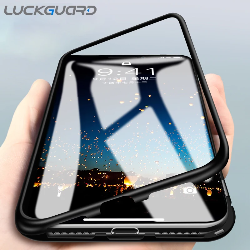 LuckGuard For iPhone 6 6s 7 8 Plus X Magnetic Adsorption Transparent Glass Phone Case For iPhone XS Max XR Back Cover Bumper
LuckGuard For iPhone 6 6s 7 8 Plus X Magnetic Adsorption Transparent Glass Phone Case For iPhone XS Max XR Back Cover Bumper