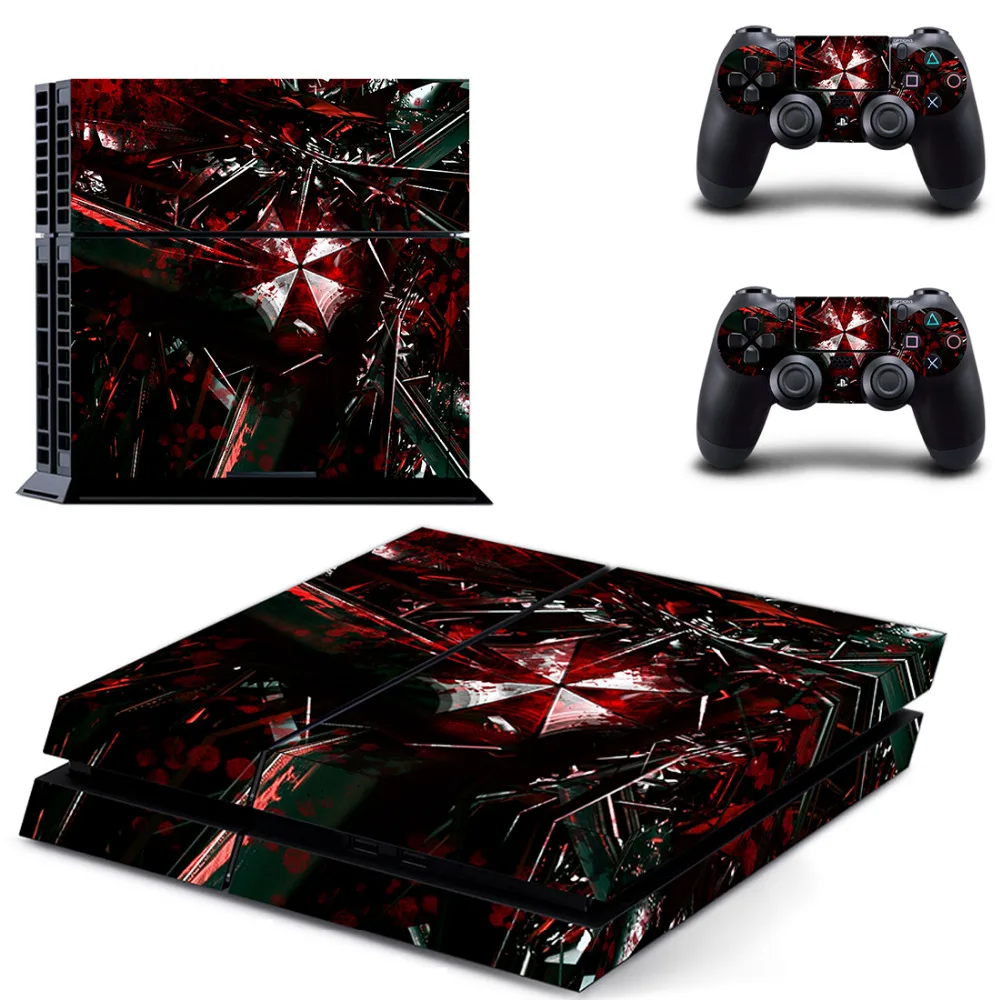 

Resident Evil PS4 Skin Sticker Decal For Sony PlayStation 4 Console and 2 Controllers PS4 Skin Sticker Vinyl