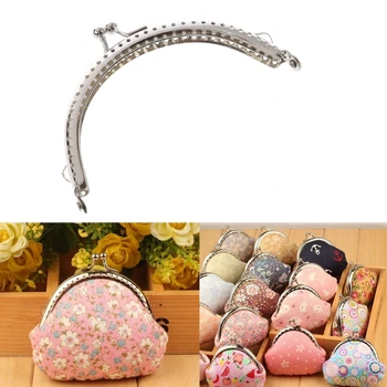 THINKTHENDO 1PC Metal Frame Kiss Clasp Arch DIY Craft For Purse Bag Silver Tone 12.5cm 
THINKTHENDO 1PC Metal Frame Kiss Clasp Arch DIY Craft For Purse Bag Silver Tone 12.5cm