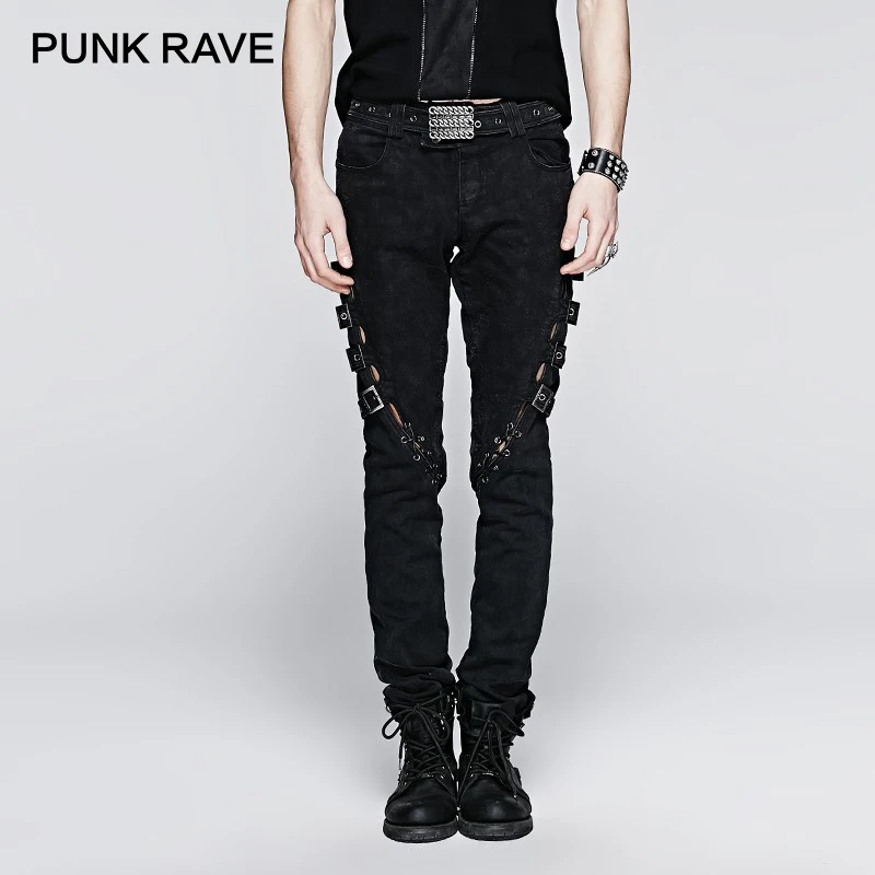 PUNK RAVE Punk Style Spring & Autumn Skull Printed Men Vintage Pants Streetwear Men Mid Denim
PUNK RAVE Punk Style Spring & Autumn Skull Printed Men Vintage Pants Streetwear Men Mid Denim