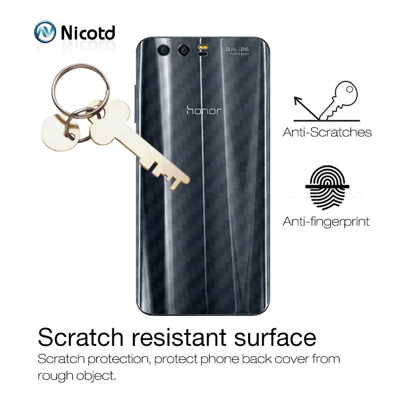 3D Carbon Fiber Back Cover Protective Film For Huawei honor 9 (1)
