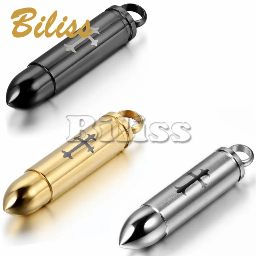 Fashion Stainless Steel Unisex Mens Laser Etched Cross Design Bullet Pendant Necklace with 22 inch Chain bijoux homme 2017
Fashion Stainless Steel Unisex Mens Laser Etched Cross Design Bullet Pendant Necklace with 22 inch Chain bijoux homme 2017