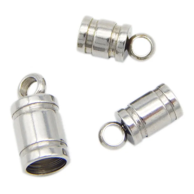 20pcs/lot Stainless Steel End Caps Leather Cord End Clasps Crimp Bead For 2/3/4/5/6mm Round Leather Cord DIY Jewelry Connector
20pcs/lot Stainless Steel End Caps Leather Cord End Clasps Crimp Bead For 2/3/4/5/6mm Round Leather Cord DIY Jewelry Connector