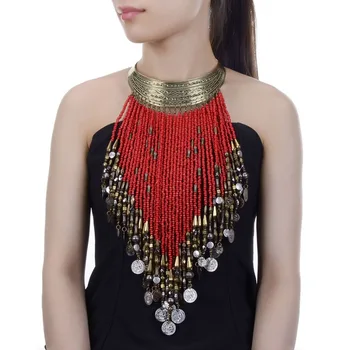 7 Colors Vintage Women Jewelry Pendant Resin Tassels Statement Choker Bib Necklace Beads Long Necklace Choker Female Gift
7 Colors Vintage Women Jewelry Pendant Resin Tassels Statement Choker Bib Necklace Beads Long Necklace Choker Female Gift