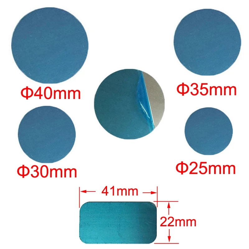 10pcs 40mm 35mm 30mm 25mm Metal Plate disk iron sheet for Magnet Mobile Phone Holder For Magnetic Car Phone Stand holders
10pcs 40mm 35mm 30mm 25mm Metal Plate disk iron sheet for Magnet Mobile Phone Holder For Magnetic Car Phone Stand holders