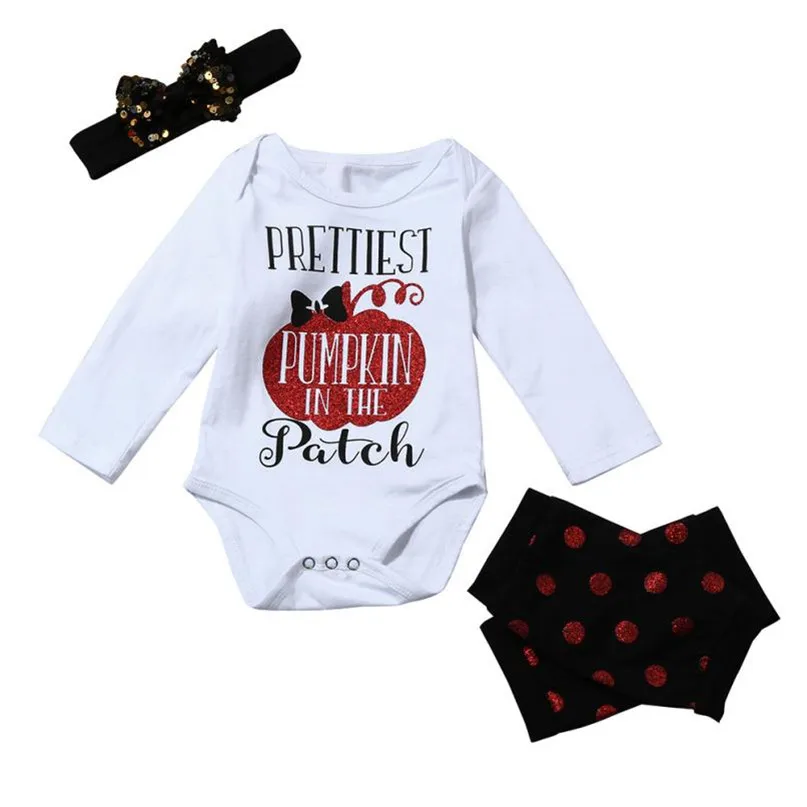 White Colors New 3PCS Newborn Kids Baby Girls Halloween Romper Jumpsuit+Headband Clothes Outfits SET Hot 2017 drop shipped ST27
White Colors New 3PCS Newborn Kids Baby Girls Halloween Romper Jumpsuit+Headband Clothes Outfits SET Hot 2017 drop shipped ST27