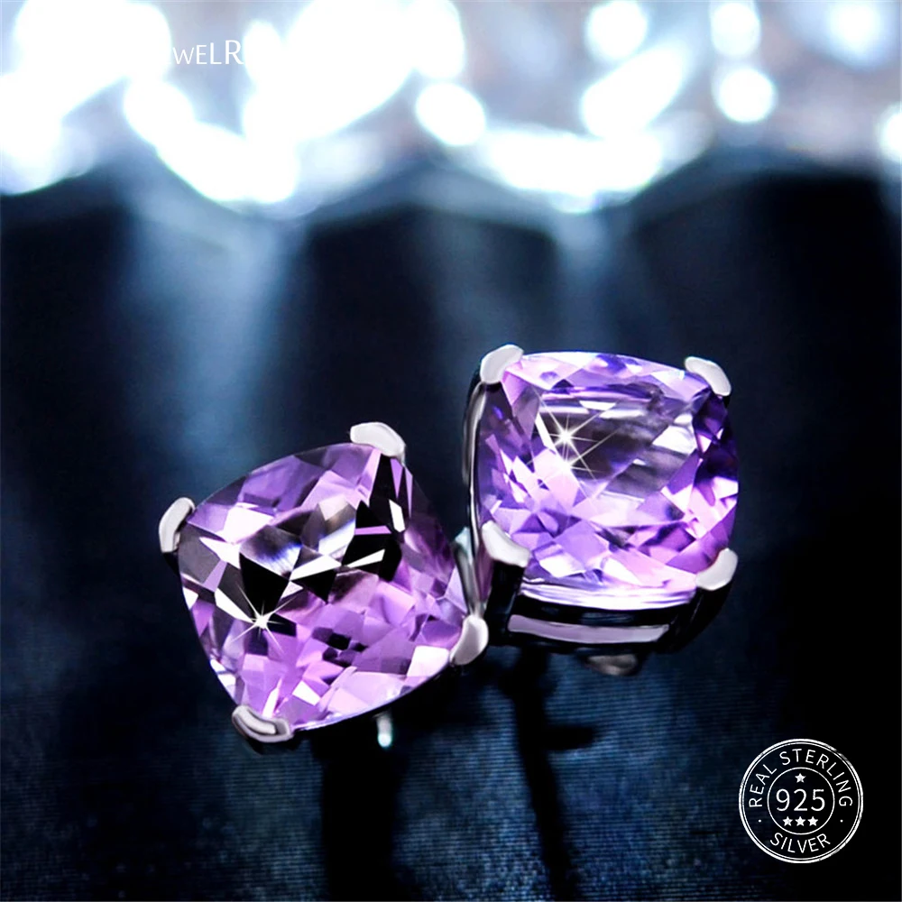 ShiPei 100% Sterling Silver Blue Yellow Purple Square Sapphire Stud Earrings for Women Birthday Gift Fine Jewelry
ShiPei 100% Sterling Silver Blue Yellow Purple Square Sapphire Stud Earrings for Women Birthday Gift Fine Jewelry