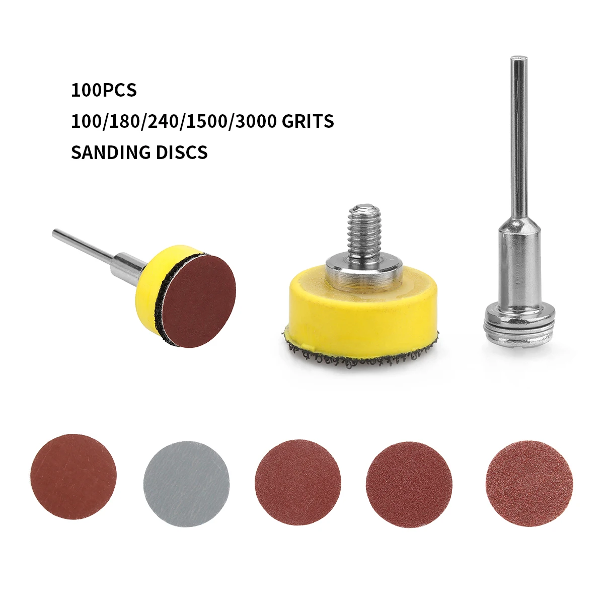 100Pcs 25mm Sanding Discs +1" Abrasives Hook & Loop Backer Plate +1/8inch Shank Tools set For Polishing
100Pcs 25mm Sanding Discs +1" Abrasives Hook & Loop Backer Plate +1/8inch Shank Tools set For Polishing