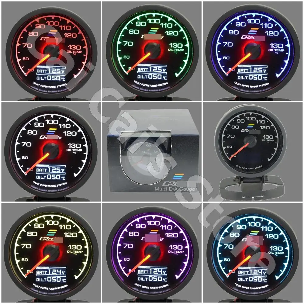 GRe**y Gauge Oil Temp Gauge GReddi 7 Light Color LCD Display With Voltage Oil Temperature 62mm 2.5 Inch With Sensor Racing Gauge
GRe**y Gauge Oil Temp Gauge GReddi 7 Light Color LCD Display With Voltage Oil Temperature 62mm 2.5 Inch With Sensor Racing Gauge