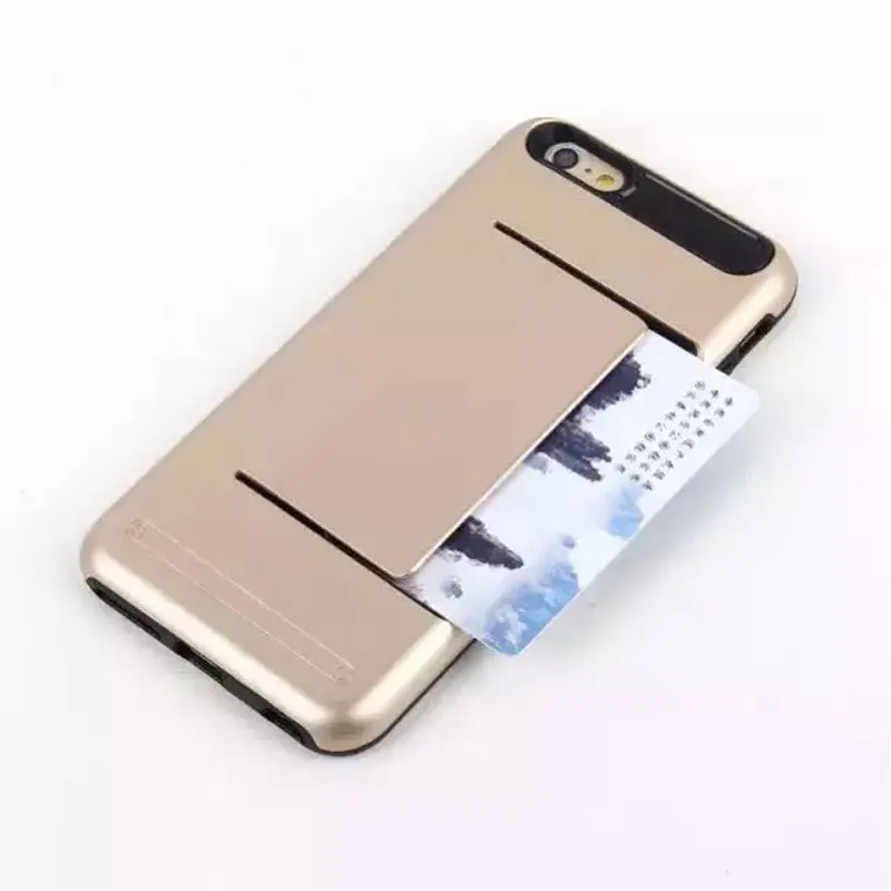 Dual Layer Credit ID Card Slot Holder Phone Case For iPhone 6 6s 7 8 Plus 5S 5 SE Hybrid Silicone PC Armor Back Cover Cases
Dual Layer Credit ID Card Slot Holder Phone Case For iPhone 6 6s 7 8 Plus 5S 5 SE Hybrid Silicone PC Armor Back Cover Cases