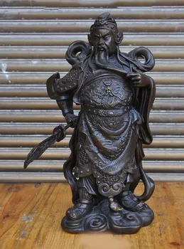 wedding decoration 10" China Bronze Dragon Warrior Generals Broadsword guan gong guan yu God Statue
wedding decoration 10" China Bronze Dragon Warrior Generals Broadsword guan gong guan yu God Statue