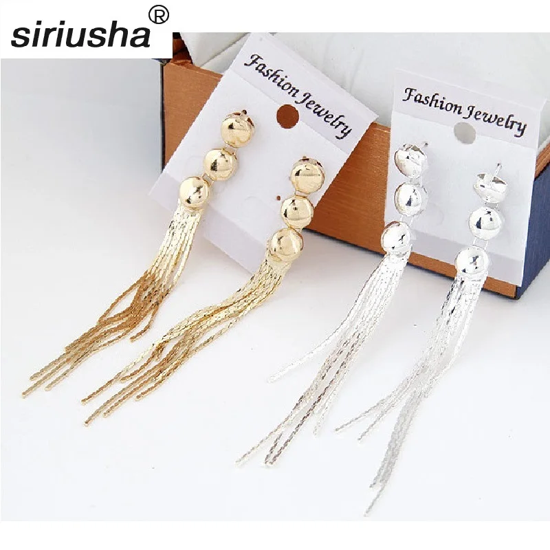 Fashion metal jewelry Sweet and simple fringed temperament earrings exaggerated Simple women's earrings wholesale Y891
Fashion metal jewelry Sweet and simple fringed temperament earrings exaggerated Simple women's earrings wholesale Y891