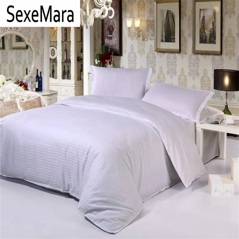 White Streak Hotel bedding set queen king size 4pcs solid color duvet cover bed sheet bedclothes pillowcases cotton
White Streak Hotel bedding set queen king size 4pcs solid color duvet cover bed sheet bedclothes pillowcases cotton