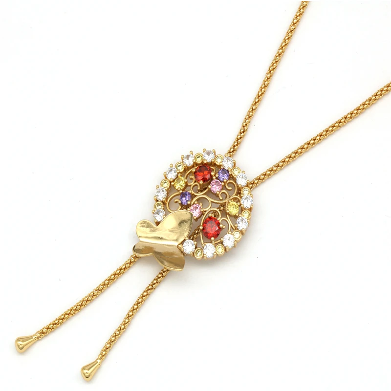 Trendy Alloy Gold color Chain Colorful Round Crystal Pendant Necklace Fashion Design Jewelry Zircon Necklaces For Women
Trendy Alloy Gold color Chain Colorful Round Crystal Pendant Necklace Fashion Design Jewelry Zircon Necklaces For Women