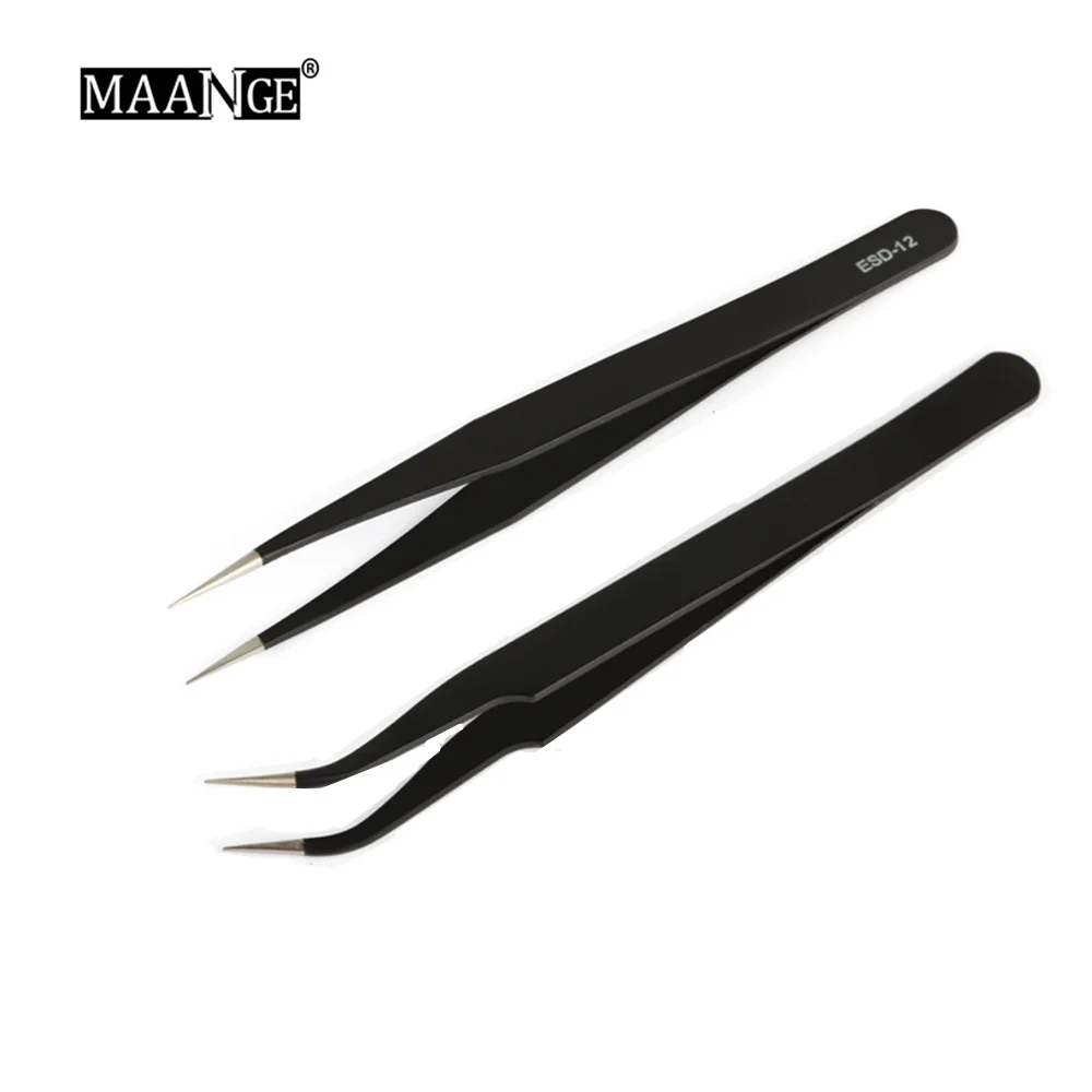 MAANGE 1Pcs Nail Art Acrylic Gel Picking Tool Rhinestones Gem Decor Black Eyelash Tweezers Anti-static DIY Hand Clip Eye Tweezer
MAANGE 1Pcs Nail Art Acrylic Gel Picking Tool Rhinestones Gem Decor Black Eyelash Tweezers Anti-static DIY Hand Clip Eye Tweezer