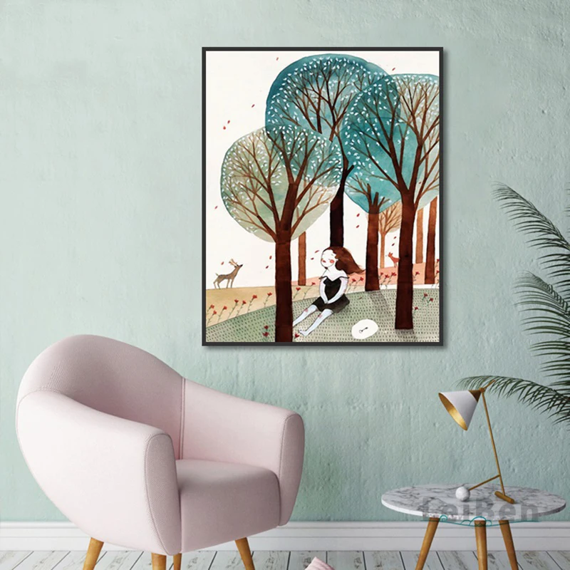 Modern Comics Little Girl And Forest Poster Print Canvas Painting Picture Home Wall Art Living Room Bedroom Decoration Custom
Modern Comics Little Girl And Forest Poster Print Canvas Painting Picture Home Wall Art Living Room Bedroom Decoration Custom