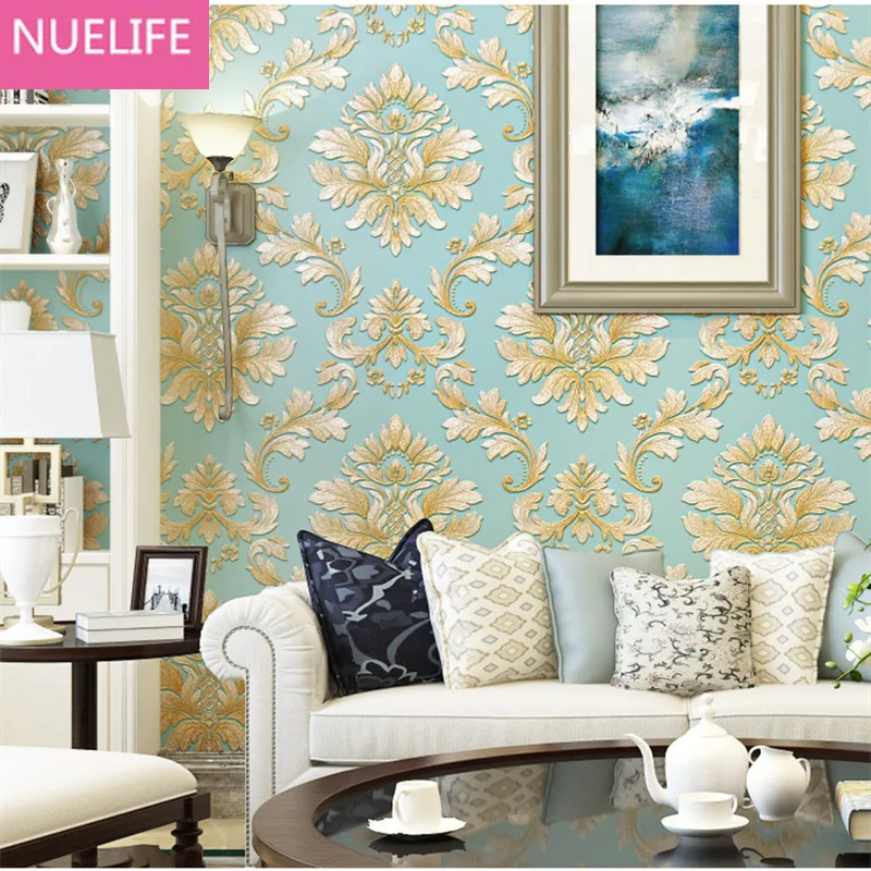 0.53x10m European-style 3d embossed Damascus flower pattern non-woven wallpaper bedroom living room wedding shop wallpaper
0.53x10m European-style 3d embossed Damascus flower pattern non-woven wallpaper bedroom living room wedding shop wallpaper