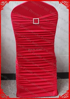 NO.14 Dark Red Ruffled Lycra Chair Covers With Lycra Band/Sash&Square Diamond Buckle&Pin For Wedding Banquet Home Decoration
NO.14 Dark Red Ruffled Lycra Chair Covers With Lycra Band/Sash&Square Diamond Buckle&Pin For Wedding Banquet Home Decoration