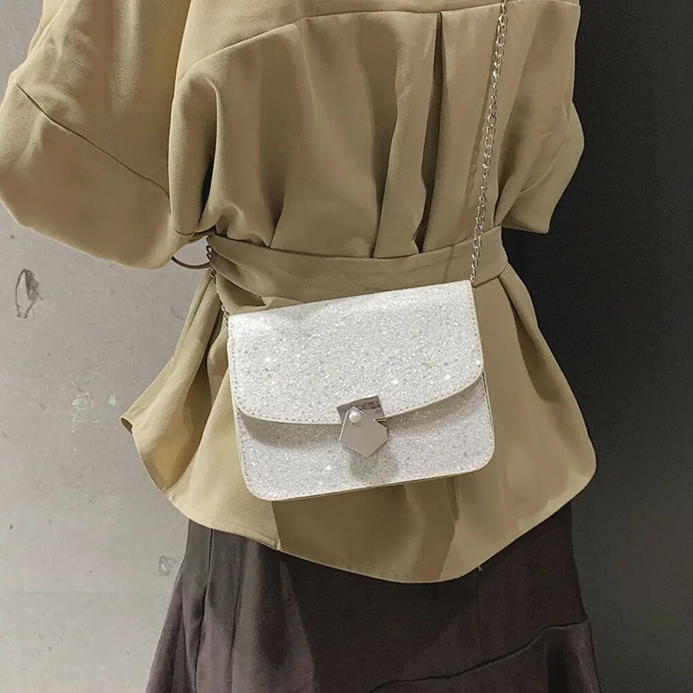 2019 Newest Style Crossbody Bags For Women PU Sequin Handbag Messenger Shoulder Purse White Black Bolsa Feminina
2019 Newest Style Crossbody Bags For Women PU Sequin Handbag Messenger Shoulder Purse White Black Bolsa Feminina