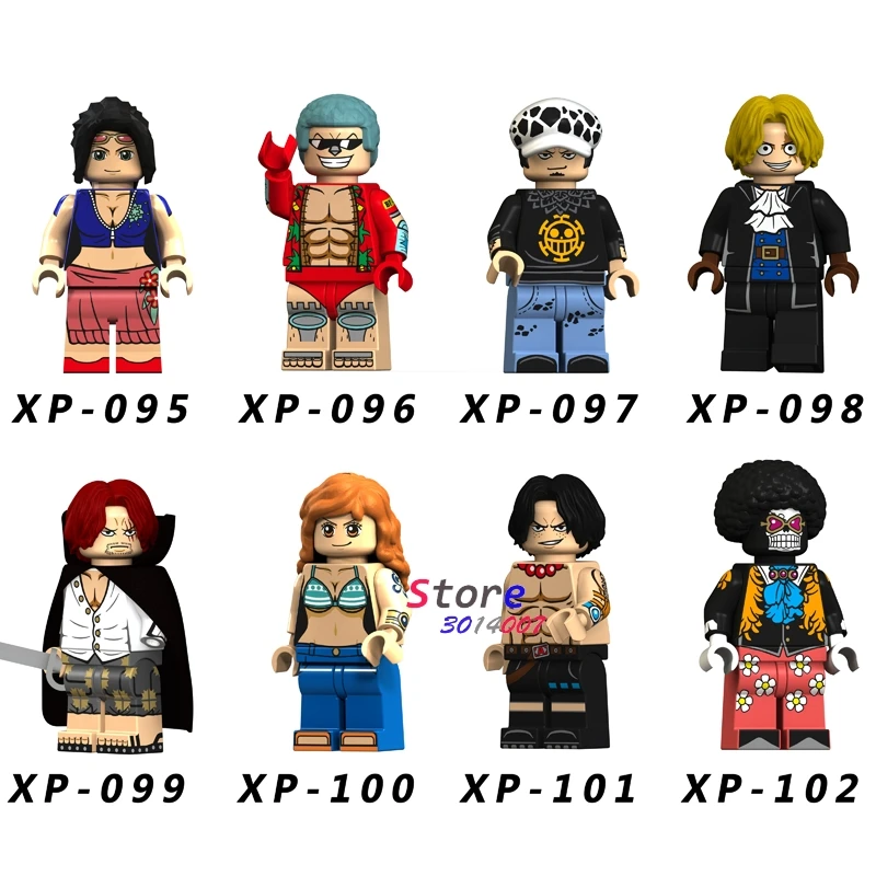 Single Building Blocks ONE PIECE Anime Figures Nico Robin FRANKY Law Sabo Shanks Nami D Ace BROOK Burukku toys for children
Single Building Blocks ONE PIECE Anime Figures Nico Robin FRANKY Law Sabo Shanks Nami D Ace BROOK Burukku toys for children