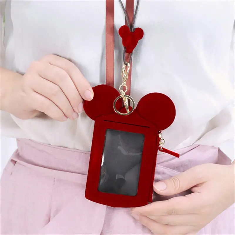 Disney cartoon card ID storage bus holder case Mickey Mouse card access work certificate lanyard coin purse
Disney cartoon card ID storage bus holder case Mickey Mouse card access work certificate lanyard coin purse