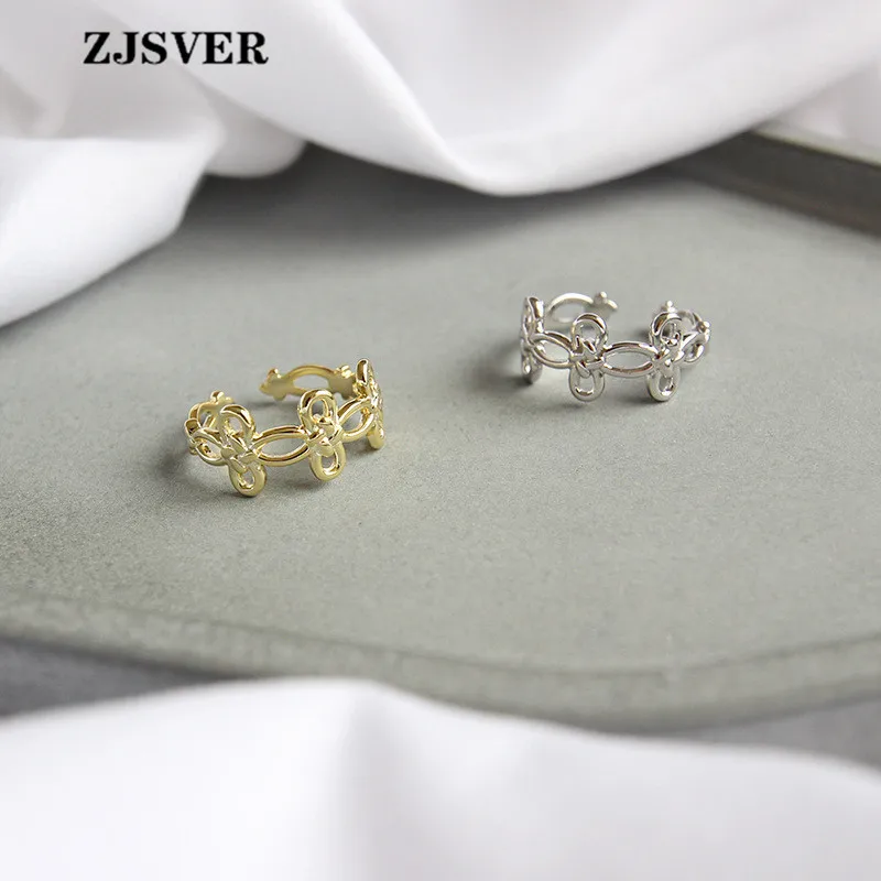 ZJSVER Korean Jewelry 925 Sterling Silver Ring Golden/Silver Fashion Hollow Bow-knot Shape Opening Women Ring Attending Party
ZJSVER Korean Jewelry 925 Sterling Silver Ring Golden/Silver Fashion Hollow Bow-knot Shape Opening Women Ring Attending Party